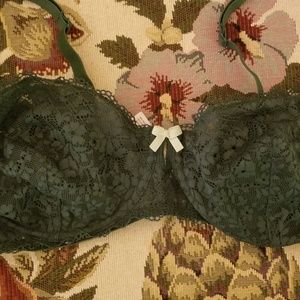 Gillian & O'Malley Emerald Lace Bra